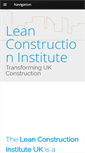 Mobile Screenshot of leanconstruction.org.uk