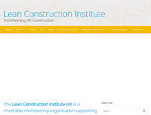 Tablet Screenshot of leanconstruction.org.uk